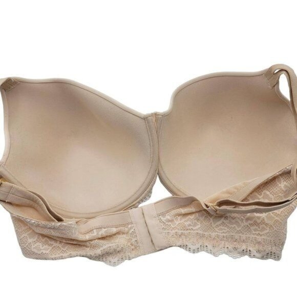 Soma Embraceable Perfect Coverage Bra Beige 40DD Underwire Enchanting Lace Wing - Picture 5 of 6